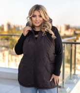 Тонкий жилет с капюшоном  ANT-219A790