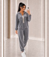 Велюровый костюм с капюшоном KASY-356A699