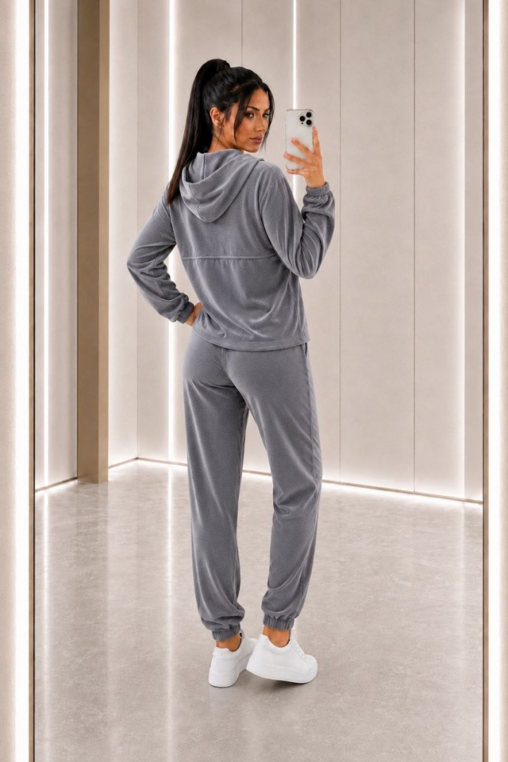 Велюровый костюм с капюшоном KASY-356A699