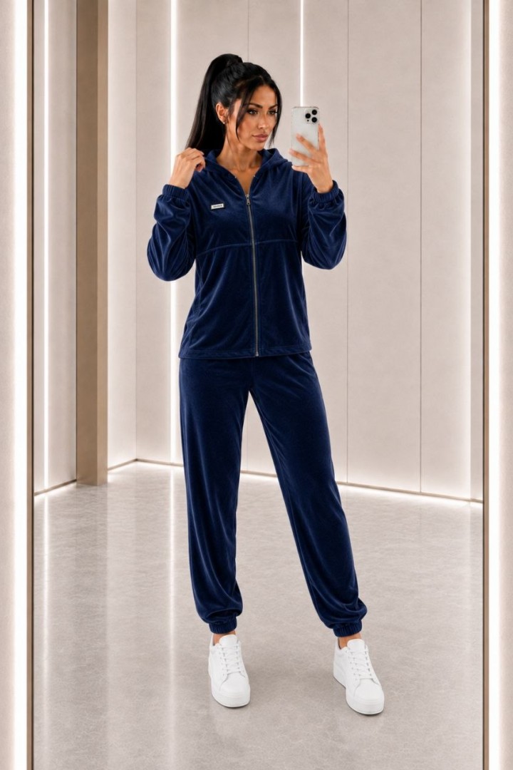 Велюровый костюм с капюшоном KASY-356A699