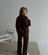 Спортивный костюм трехнитка на флисе женский  VOL-697A1000