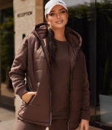 Теплый спортивный костюм женский с жилеткой   AP-920A1150