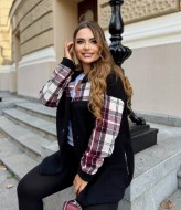 Женская теплая рубашка  IV-0346A450