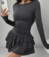 Платье мини с пышной юбкой  MIS-109A450