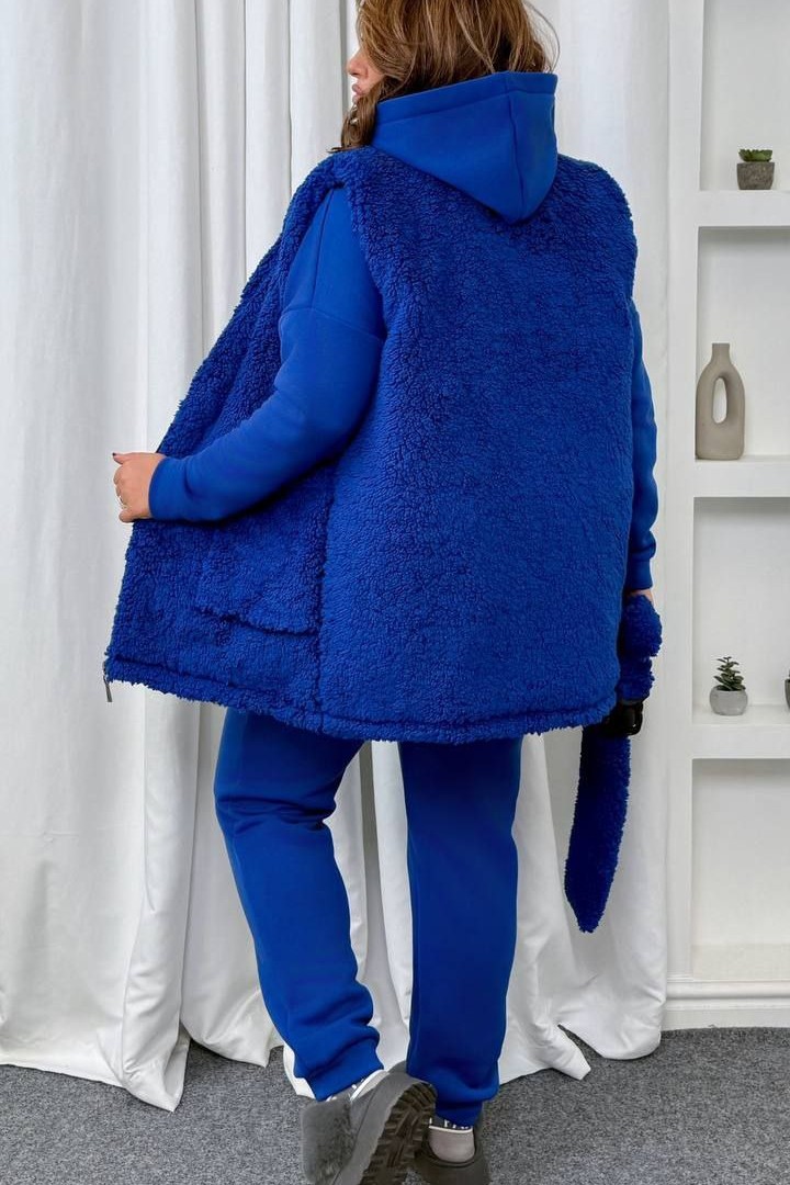 Костюм тройка жилет, худи и брюки AD-056A1100