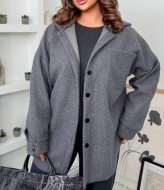 Теплая рубашка с капюшоном женская  AD-061A550