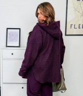 Теплая рубашка с капюшоном женская  AD-061A550