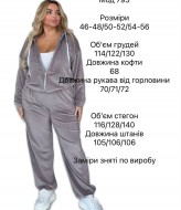 Костюм спортивный велюровый женский  VGA-793A1200