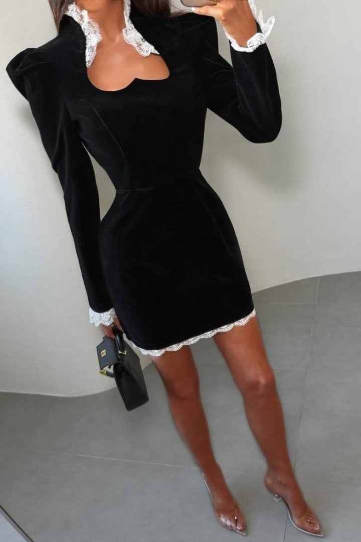 Великолепное бархатное платье ANM-405A550