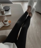 Теплые леггинсы в рубчик на меху IMMA-431A270