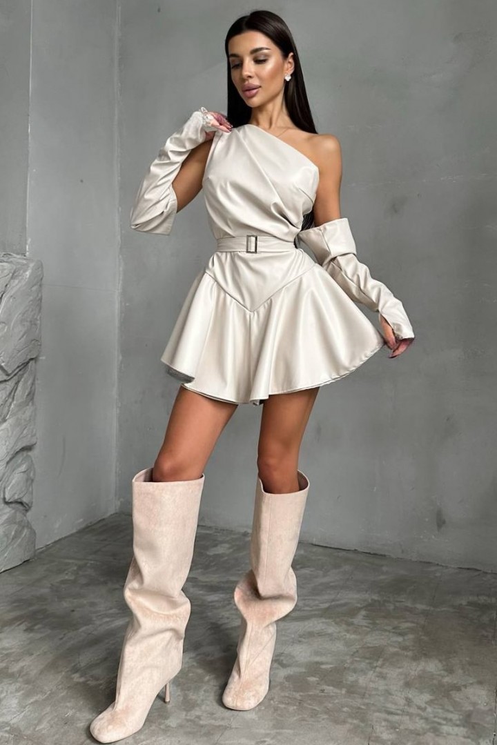 Кожаный комбинезон с перчатками NK-9194A650