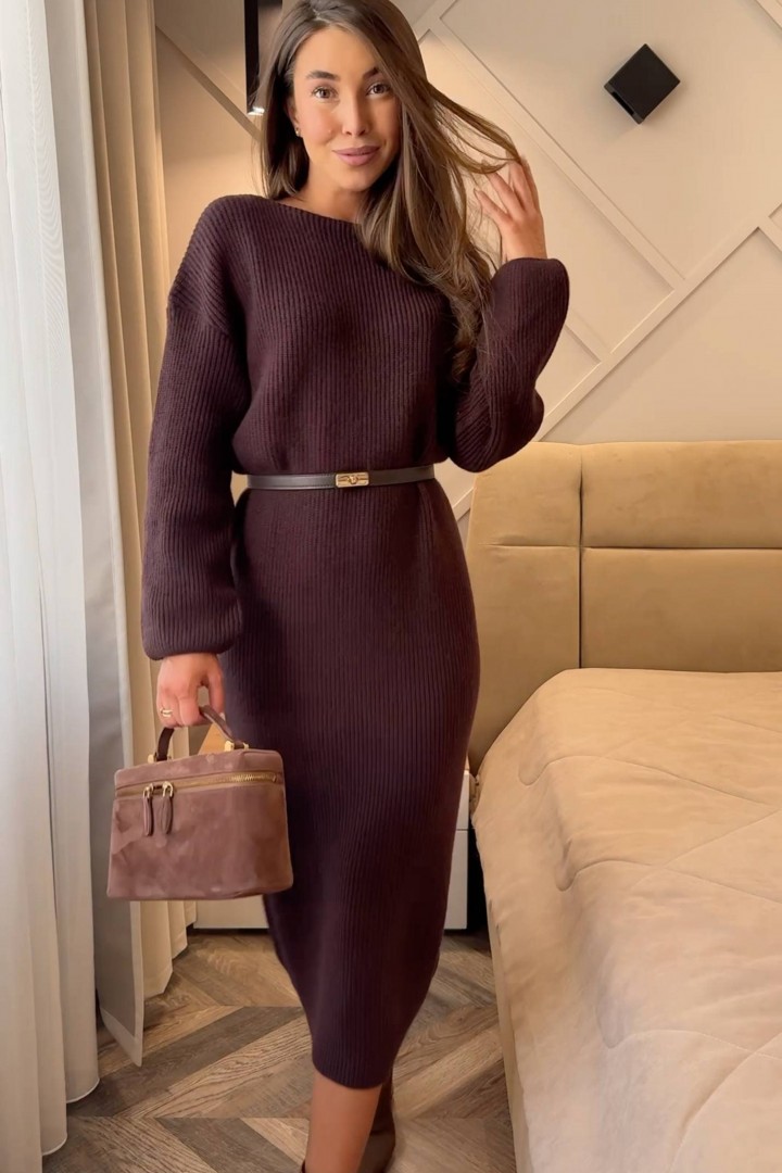 Женское вязаное платье KC-0511A580