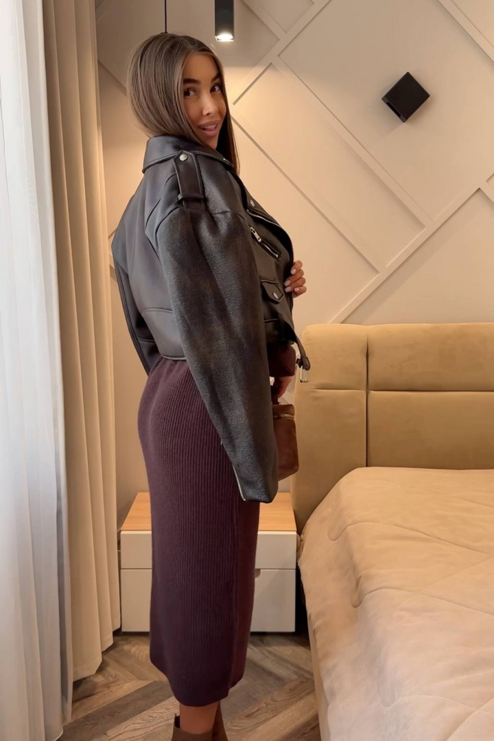 Женское вязаное платье KC-0511A580