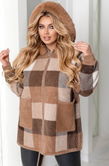 Напівпальто з хутром MAX-800A1450 Напівпальто з хутром MAX-800A1450