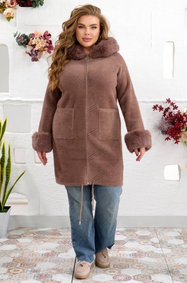 Пальто с мехом MAX-939A1400 Пальто с мехом MAX-939A1400