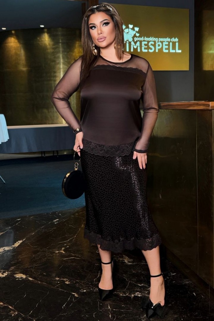 Юбка шелковая ANT-412A480