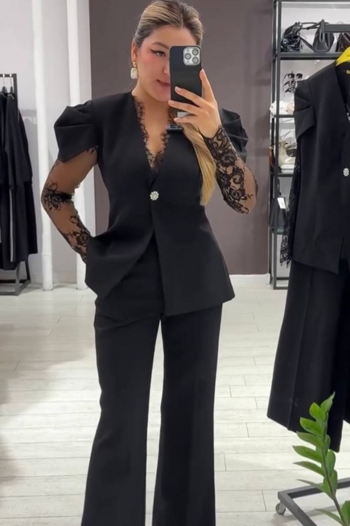 Вечерний брючный костюм EST-5934A990