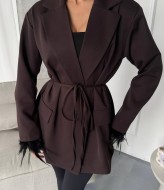 Пиджак с перьями ANA-1709A17