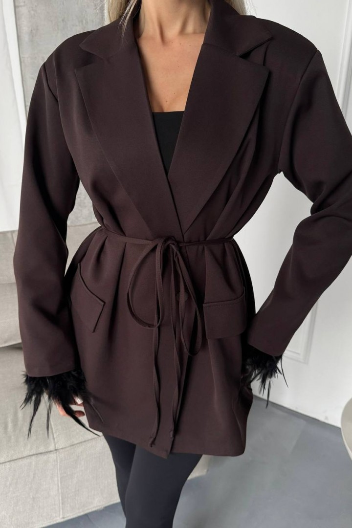 Пиджак с перьями ANA-1709A17