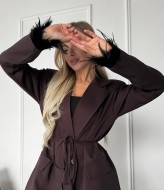 Пиджак с перьями ANA-1709A17