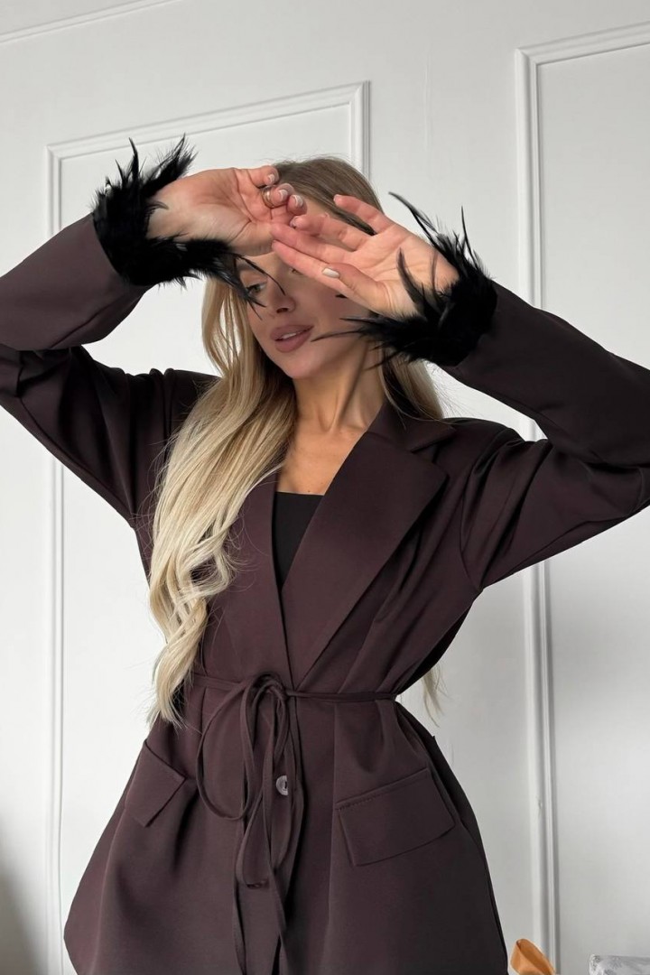 Пиджак с перьями ANA-1709A17