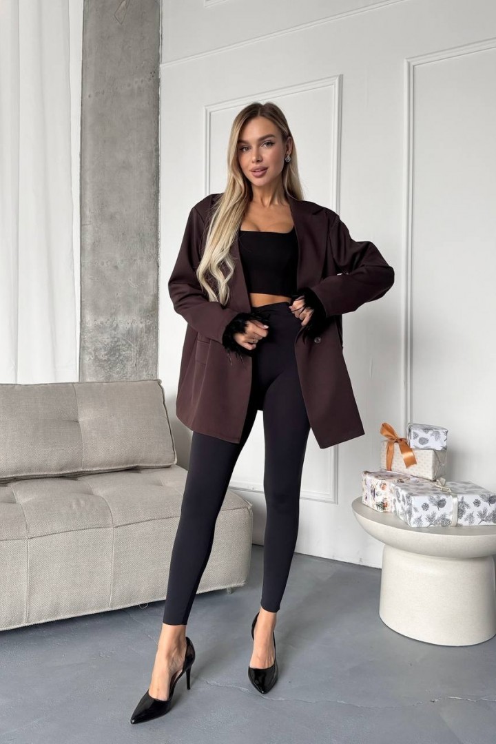 Пиджак с перьями ANA-1709A17