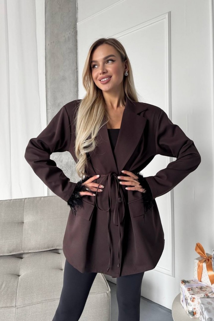 Пиджак с перьями ANA-1709A17