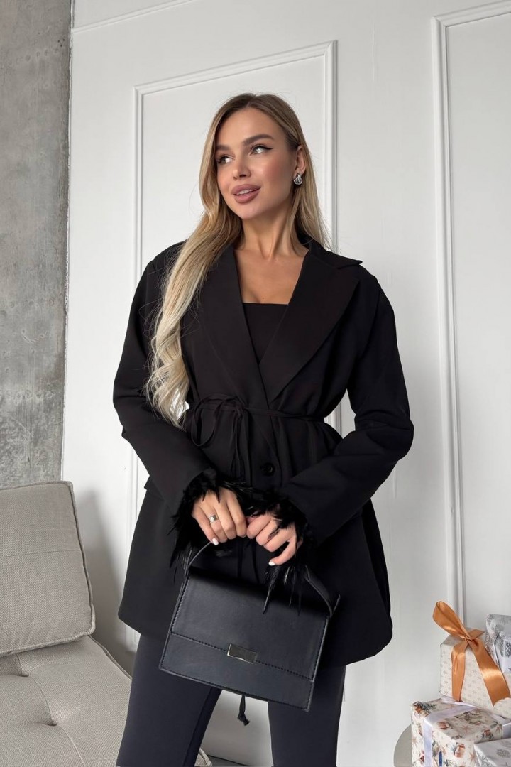 Пиджак с перьями ANA-1709A17