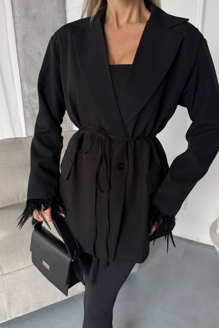 Пиджак с перьями ANA-1709A17