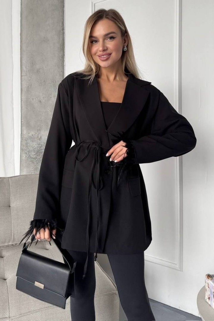 Пиджак с перьями ANA-1709A17