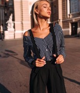 Брюки на бретелях SD-244A600