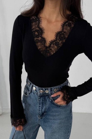 Женская кофта с кружевом MIY-1079A350