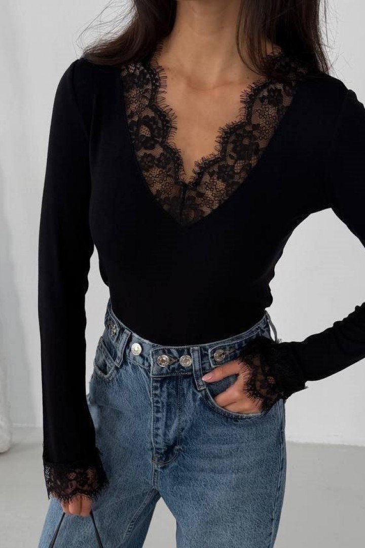 Женская кофта с кружевом MIY-1079A350