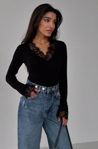 Женская кофта с кружевом MIY-1079A350