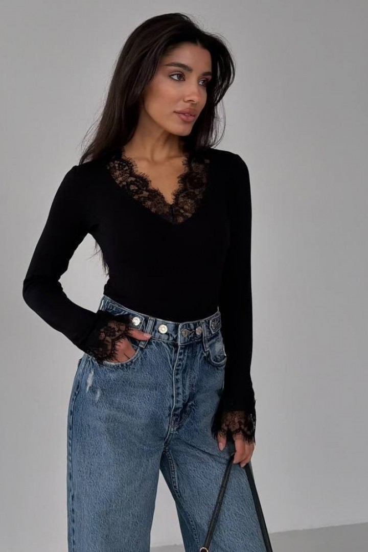 Женская кофта с кружевом MIY-1079A350