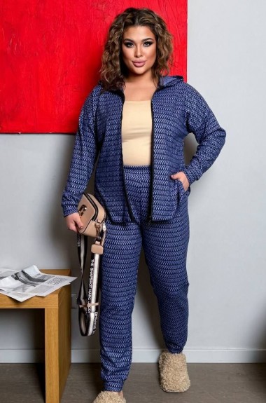 Ангоровый брючный костюм AD-7904.1A320