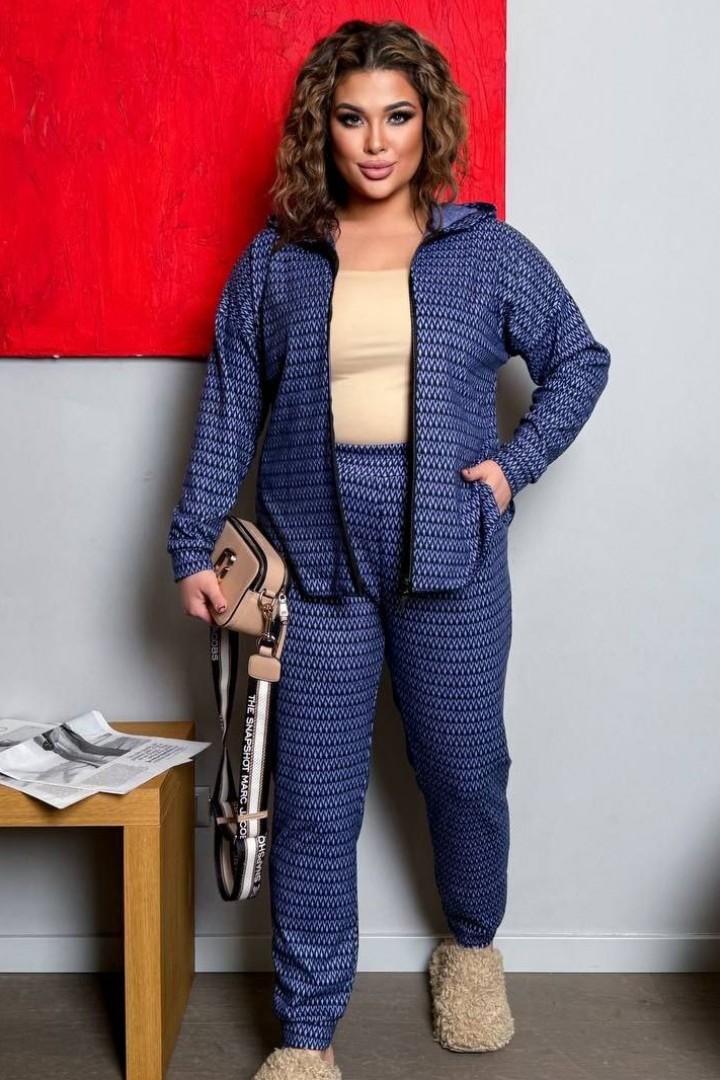 Ангоровый брючный костюм AD-7904.1A320