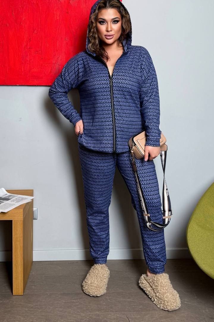 Ангоровый брючный костюм AD-7904.1A320