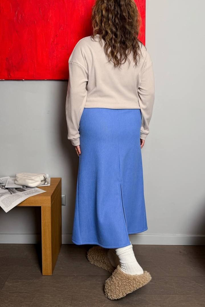 Теплая вельветовая юбка AD-7905.1A380