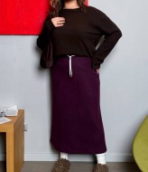 Теплая вельветовая юбка AD-7905.1A380