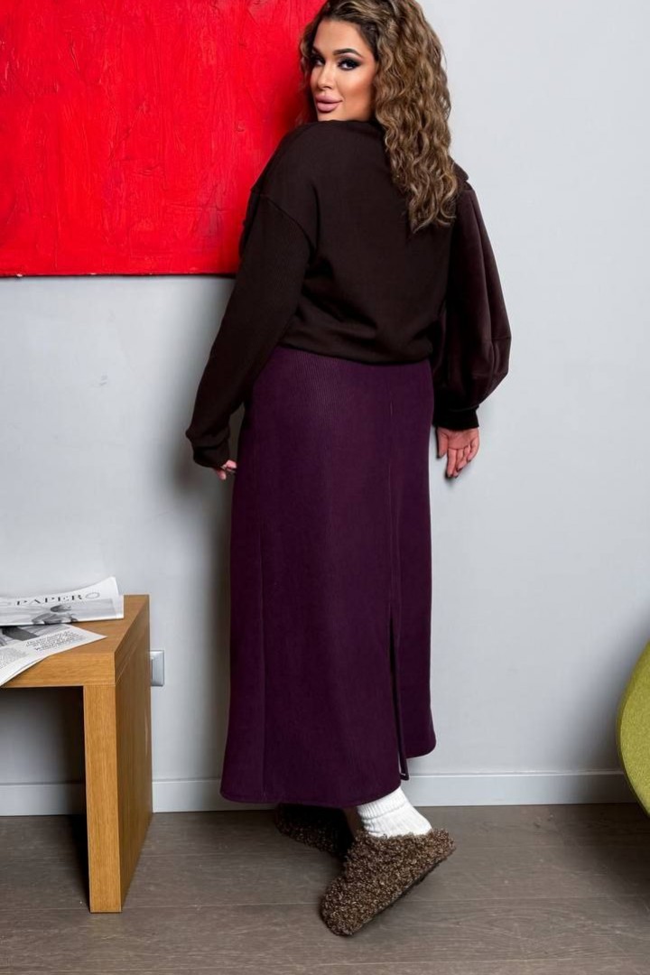 Теплая вельветовая юбка AD-7905.1A380