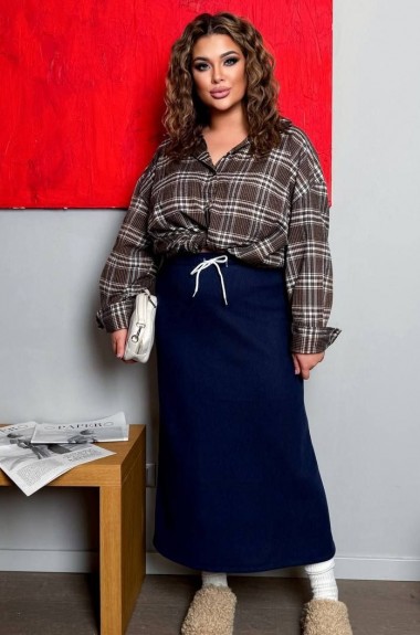 Теплая вельветовая юбка AD-7905.1A380