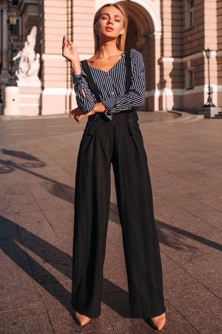 Брюки на бретелях SD-244A600