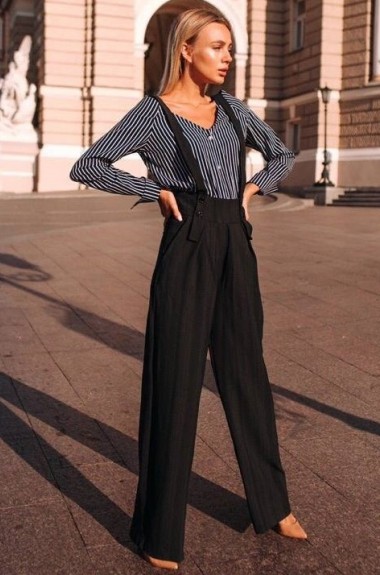 Брюки на бретелях SD-244A600