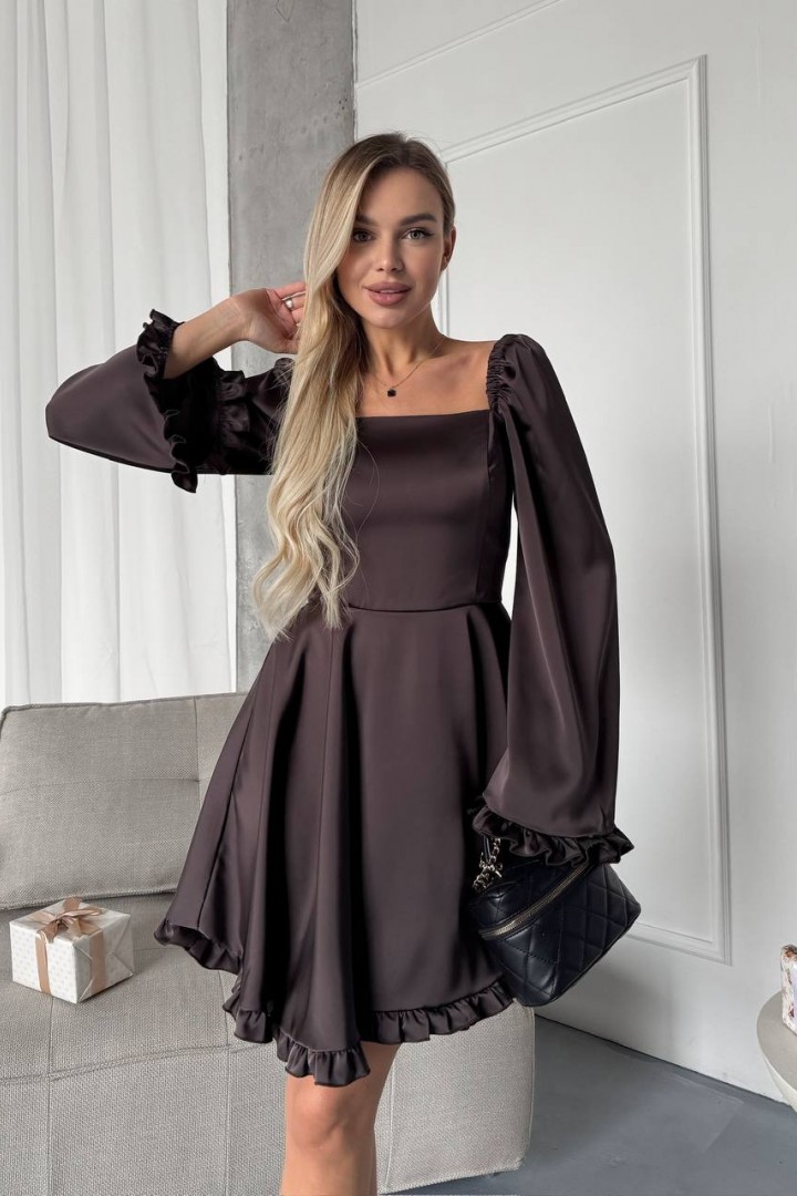 Шелковое платье ANA-1708A17