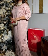 Замшевое платье с перфорацией AD-7910.1A290