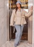 Женская дубленка короткая YM-5890A35B36