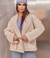 Женская дубленка короткая YM-5890A35B36