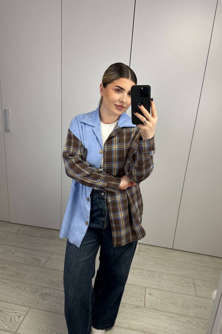 Рубашка комбинированная AB-1851A15