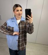 Рубашка комбинированная AB-1851A15